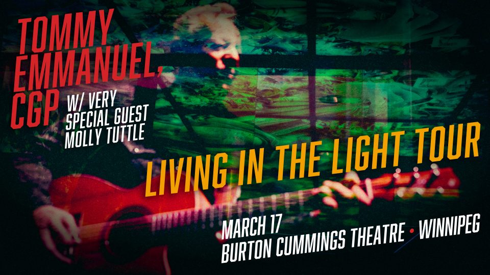 Image of Tommy Emmanuel, Living in the Light Tour, March 17