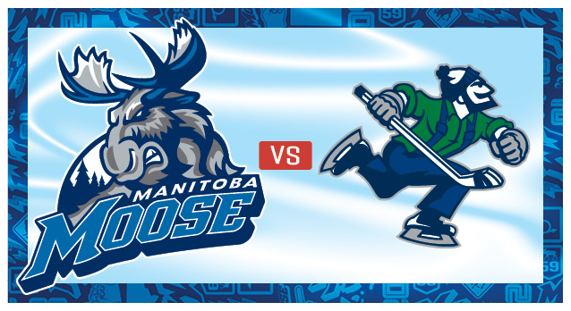 Moose vs Canucks logos