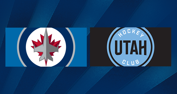 jets and utah hockey club logos