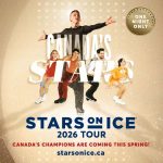 Stars on Ice May 6 Canada Life Centre. Image of five skaters