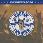 Graphic promoting the Thunder Stadium Concert Series at Princess Auto Stadium on July 4, headlined by M&ouml;tley Cr&uuml;e with Three Days Grace, Halestorm, and JJ Wilde.