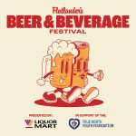 Poster for Flatlander&rsquo;s Beer & Beverage Festival, May 29&ndash;30, with cartoon beer mugs and &ldquo;Tickets on sale&rdquo; notice