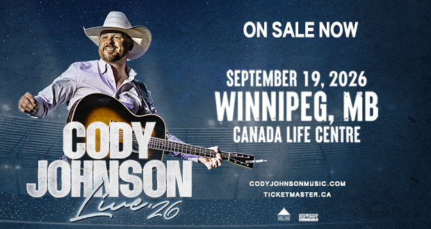 Cody Johnson on sale now, Canada Life Centre September 19