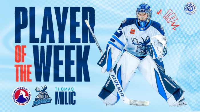 Milic Named Howies Hockey Tape/AHL Player of the Week - Manitoba Moose ...