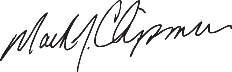 Mark Chipman's signature