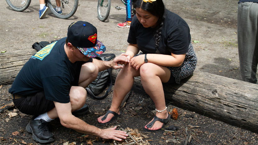 experiencing camp manitou through smell and touch